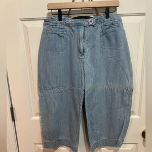 Women’s Christopher & Banks Capri Jeans - size 16 - light blue denim fabric